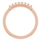 14K Rose 1/6 CTW Natural Diamond Anniversary Band